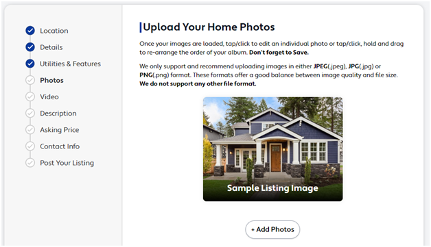 Step 7 Adding Compelling Photos of Your Vacant Land